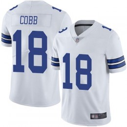 Dallas Cowboys #18 Randall Cobb White Youth Stitched NFL Vapor Untouchable Limited Jersey