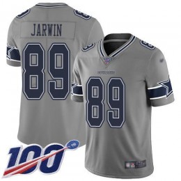Dallas Cowboys #89 Blake Jarwin Gray Youth Stitched NFL Limited Inverted Legend 100th Season Jersey