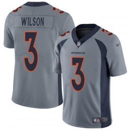 Broncos #3 Russell Wilson Gray Youth Stitched NFL Limited Inverted Legend Jersey