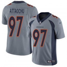 Denver Broncos #97 Jeremiah Attaochu Gray Youth Stitched NFL Limited Inverted Legend Jersey
