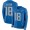 Detroit Lions #18 Geronimo Allison Blue Team Color Youth Stitched NFL Limited Therma Long Sleeve Jersey