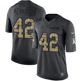 Detroit Lions #42 Devon Kennard Black Youth Stitched NFL Limited 2016 Salute to Service Jersey