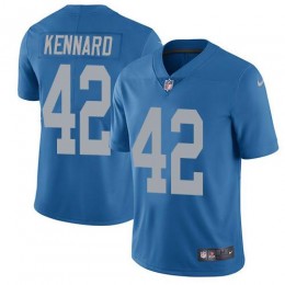 Detroit Lions #42 Devon Kennard Blue Throwback Youth Stitched NFL Vapor Untouchable Limited Jersey