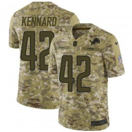 Detroit Lions #42 Devon Kennard Camo Youth Stitched NFL Limited 2018 Salute to Service Jersey