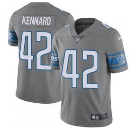 Detroit Lions #42 Devon Kennard Gray Youth Stitched NFL Limited Rush Jersey