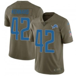 Detroit Lions #42 Devon Kennard Olive Youth Stitched NFL Limited 2017 Salute to Service Jersey