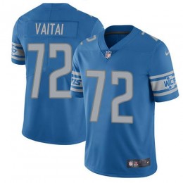 Detroit Lions #72 Halapoulivaati Vaitai Blue Team Color Youth Stitched NFL Vapor Untouchable Limited Jersey