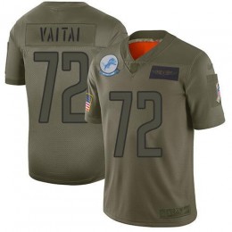 Detroit Lions #72 Halapoulivaati Vaitai Camo Youth Stitched NFL Limited 2019 Salute To Service Jersey