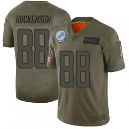 Detroit Lions #88 T.J. Hockenson Camo Youth Stitched NFL Limited 2019 Salute to Service Jersey