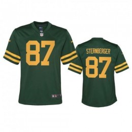 Green Bay Green Bay Packers #87 Jace Sternberger Youth Alternate Game Player NFL Jersey – Green Youth