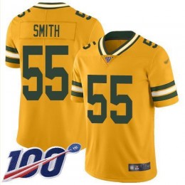 Green Bay Packers #55 Za’Darius Smith Gold Youth Stitched NFL Limited Inverted Legend 100th Season Jersey
