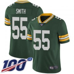 Green Bay Packers #55 Za’Darius Smith Green Team Color Youth Stitched NFL 100th Season Vapor Limited Jersey