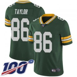 Green Bay Packers #86 Malik Taylor Green Team Color Youth Stitched NFL 100th Season Vapor Untouchable Limited Jersey