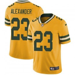 Packers #23 Jaire Alexander Yellow Youth Stitched NFL Limited Rush Jersey