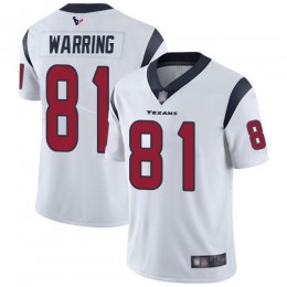 Houston Texans #81 Kahale Warring White Youth Stitched NFL Vapor Untouchable Limited Jersey