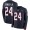 Texans #24 Derek Stingley Jr. Navy Blue Team Color Youth Stitched NFL Limited Therma Long Sleeve Jersey