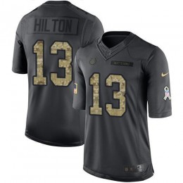 Colts #13 T.Y. Hilton Black Youth Stitched NFL Limited 2016 Salute To Service Jersey