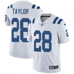 Colts #28 Jonathan Taylor White Youth Stitched NFL Vapor Untouchable Limited Jersey