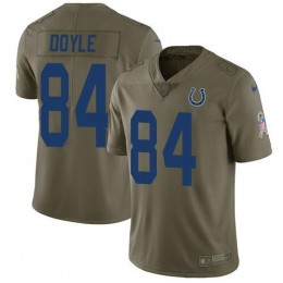 Indianapolis Colts #84 Jack Doyle Olive Youth Stitched NFL Limited 2017 Salute to Service Jersey