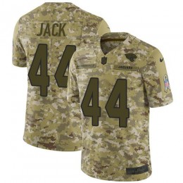 Jacksonville Jaguars #44 Myles Jack Camo Youth Stitched NFL Limited 2018 Salute to Service Jersey