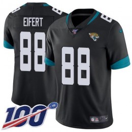 Jacksonville Jaguars #88 Tyler Eifert Black Team Color Youth Stitched NFL 100th Season Vapor Untouchable Limited Jersey