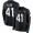 Jaguars #41 Josh Allen Black Team Color Youth Stitched NFL Limited Therma Long Sleeve Jersey