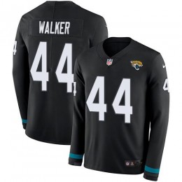 Jaguars #44 Travon Walker Black Team Color Youth Stitched NFL Limited Therma Long Sleeve Jersey