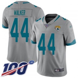 Jaguars #44 Travon Walker Silver Youth Stitched NFL Limited Inverted Legend 100th Season Jersey