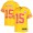 Kansas City Chiefs 15 Patrick Mahomes Youth Gold Inverted Team Game Jersey