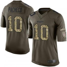 Chiefs #10 Isiah Pacheco Camo Youth Stitched NFL Limited 2019 Salute To Service Jersey