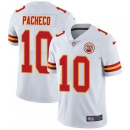 Chiefs #10 Isiah Pacheco White Youth Stitched NFL Vapor Untouchable Limited Jersey