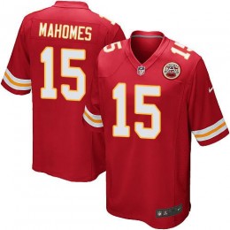 Chiefs #15 Patrick Mahomes Red Team Color Youth Stitched NFL Elite Jersey