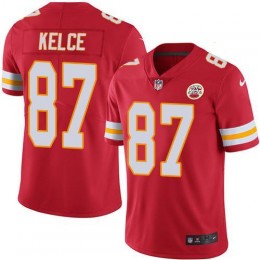 Chiefs #87 Travis Kelce Red Team Color Youth Stitched NFL Vapor Untouchable Limited Jersey