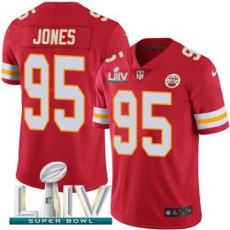 Chiefs #95 Chris Jones Red Super Bowl LIV 2020 Team Color Youth Stitched NFL Vapor Untouchable Limited Jersey