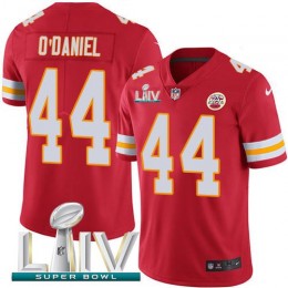 Kansas City Chiefs #44 Dorian O’Daniel Red Super Bowl LIV 2020 Team Color Youth Stitched NFL Vapor Untouchable Limited Jersey