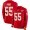 Kansas City Chiefs #55 Dee Ford Red Team Color Youth Stitched NFL Limited Therma Long Sleeve Jersey