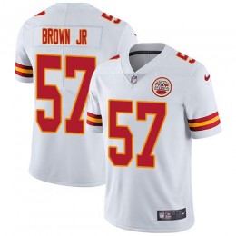 Kansas City Chiefs #57 Orlando Brown Jr. White Youth Stitched NFL Vapor Untouchable Limited Jersey