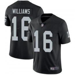 Las Vegas Raiders #16 Tyrell Williams Black Team Color Youth Stitched NFL Vapor Untouchable Limited Jersey