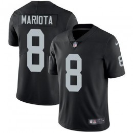 Las Vegas Raiders #8 Marcus Mariota Black Team Color Youth Stitched NFL Vapor Untouchable Limited Jersey