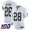 Raiders #28 Josh Jacobs White Youth Stitched NFL 100th Season Vapor Limited Jersey