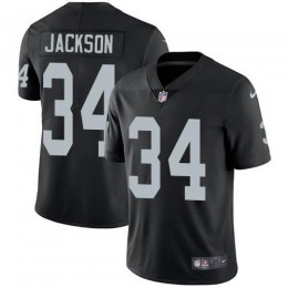 Raiders #34 Bo Jackson Black Team Color Youth Stitched NFL Vapor Untouchable Limited Jersey