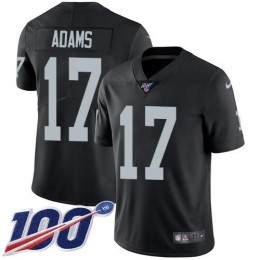 Youth Raiders #17 Davante Adams Black Team Color Stitched NFL 100th Season Vapor Untouchable Limited Jersey