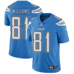 Los Angeles Chargers #81 Mike Williams Electric Blue Alternate Youth Stitched NFL Vapor Untouchable Limited Jersey