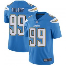 Los Angeles Chargers #99 Jerry Tillery Electric Blue Alternate Youth Stitched NFL Vapor Untouchable Limited Jersey