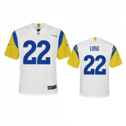 Los Angeles Los Angeles Rams #22 David Long Youth Alternate Game NFL Jersey – White Youth