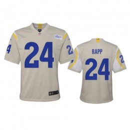Los Angeles Los Angeles Rams #24 Taylor Rapp Youth Game NFL Jersey – Bone Youth