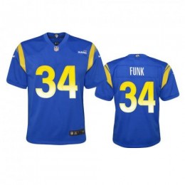 Los Angeles Los Angeles Rams #34 Jake Funk Youth Game NFL Jersey – Royal Youth