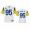 Los Angeles Los Angeles Rams #95 Bobby Brown III Youth Super Bowl LVI Patch Alternate Game NFL Jersey – White Youth