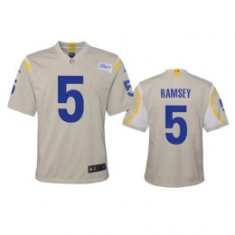 Los Angeles Rams #5 Jalen Ramsey Youth Game NFL Jersey – Bone