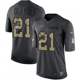 Los Angeles Rams #21 Donte Deayon Black Youth Stitched NFL Limited 2016 Salute to Service Jersey